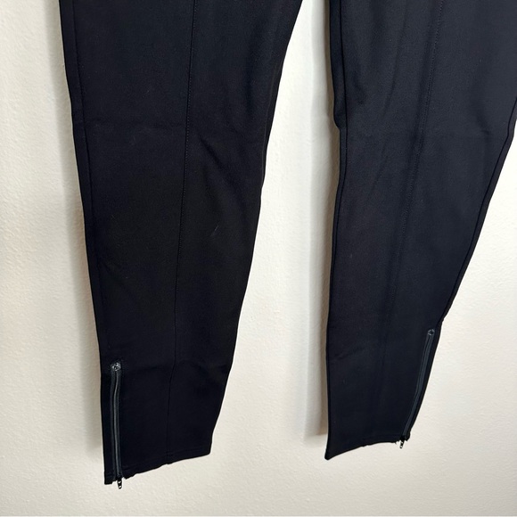 Betabrand Black Cigarette Slim Zip Ankle Ponte Knit Pants Size Medium - Picture 10 of 12